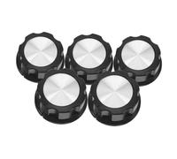 Bouton de Minuterie de Remplacement 5 Pièces en Plastique Noir