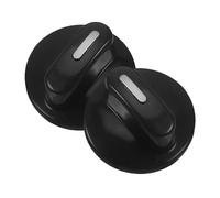 Bouton de Minuterie de Remplacement pour Four et Cuisinière, 6mm, Lot 2 | ABS Noir, Axe, Installation Simple, Contrôle Précis, Compatible Appareils Cuisine et Gaz