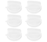 Bouton de Minuterie Micro-ondes, Lot de 6, Réglage du Temps | Plastique Blanc, pour Four à Micro-ondes et Cuiseur, Contrôle de Puissance, Nettoyage Facile, Usage Électronique