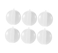 Bouton de Minuterie pour Four à Micro-ondes en Plastique Blanc, Lot de 6 | Forme, Commande de Puissance, Usage pour Cuiseur et Micro-ondes, Entretien Simple, Prise en Main Facile