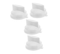 Bouton de Minuterie pour Micro-ondes, Lot de 4, Plastique Blanc | Commande Rotative Réglable, Contrôle Précis de Cuisson, Usage Maison Cuisine