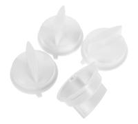 Bouton de Minuterie Réglable pour Micro-ondes, Lot de 4, Plastique | Remplacement pour Chauffe-eau et Cuisinière, Design Blanc, Usage Maison et Bureau, Fiabilité et Réglage Précis