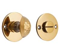 Bouton de porte avec mécanisme de déverrouillage d'urgence, en laiton vieilli, de style vintage