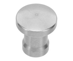 Bouton de Porte de Cheminée en Acier Inoxydable, 0,8cm Fileté | Finition Argentée, Pose Rapide et Entretien Facile, pour Porte de Foyer, Usage Domestique ou Industriel