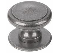 Bouton de porte fixe - rustique - en fer patiné cémenté - modèle 47 BOUVET