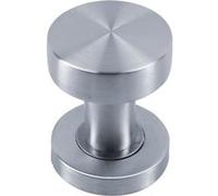 Bouton de porte rond plat BP01 JADE diamètre 52mm inox brossé - HERACLES - B-INOX-BP01 Inox
