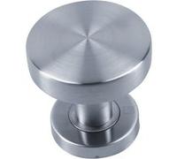 Bouton de porte rond plat BP04 JADE diamètre 70mm inox brossé - HERACLES - B-INOX-BP04 Inox