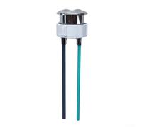 Bouton de réservoir de toilette en plastique ABS 38 mm 48 mm pour toilettes | Accessoires de montage complets inclus, mécanisme de poussée à double tige, design ovale, convient aux réservoirs Geberit