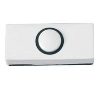 Heidemann 70180 Bouton de sonnette simple blanc 24 V/1 A