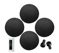 Bouton de sonnette de porte rond, boutons de rechange pour sonnette de | Couvercle de porte portable en silicone et métal pour la maison