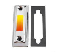 Bouton de sonnette filaire de rechange avec lumière pour une meilleure visibilité, interrupteur électrique robuste, design argenté élégant pour la maison