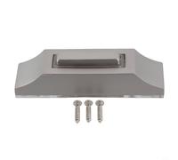 Bouton de sonnette lumineux filaire résistant aux intempéries en alliage de zinc support mural pour porte d'entrée visible de nuit Argenté