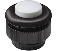 Bouton de sonnette simple Grothe 61031 noir, blanc 12 V/1,5 A
