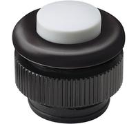 Bouton de sonnette simple Grothe 61031 noir, blanc 12 V/1,5 A
