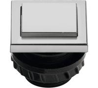 Bouton de sonnette simple Grothe 61047 gris 12 V/1,5 A