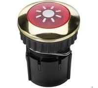 Bouton de sonnette simple - GROTHE - Grothe 63042 - Laiton doré - Éclairable - Contacts anti-corrosifs