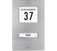 M-E Modern Electronics Bouton de sonnette simple KT 1-EG acier inoxydable 12 V/1 A