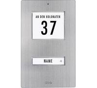 Bouton de sonnette simple m-e modern-electronics KT 1-EG acier inoxydable 12 V/1 A