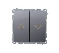 Bouton de store Simon Basic argent mat BMZ1.01/43
