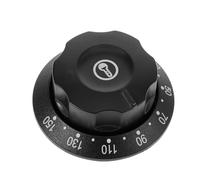 Bouton de Thermostat du Four Noir en Plastique, Remplacement | Cuisinière et Chauffe-eau Électriques, Contrôle Précis Température, Pièce de Rechange