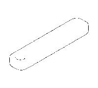 bouton de tirage Dornbracht 092096007-33 092096007 9,5 x 47,5 x 5 mm noir mat