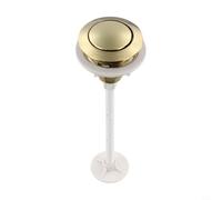 Bouton de toilette à pression unique avec base en ABS de 38 mm, compatible avec les arrangements de valves de réservoir communs, esthétique propre (doré vif)