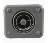 Bouton de ventilation rond réglable, contrôle manuel du chauffage AC pour yacht RV véhicule de construction, ABS beige ou gris (un seul port, gris)