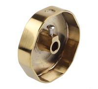Bouton de vidange de baignoire en laiton avec poignée de contrôle rotative finition or brossé style vintage de remplacement pour garniture de vidage de baignoire