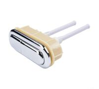 Bouton de vidange double pour toilettes avec finition chromée pour un contrôle complet et partiel des vannes de réservoir standard