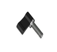 Bouton de vis de poignée de verrouillage de serrage à la main de Type L réglable Le noir 20 mm