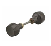 Bouton double - 1 portée - pour serrure horizontale type Horga - marron foncé FTH THIRARD
