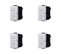 Bouton double 1P+1P NO salive compatible Bticino Matix couleur blanche