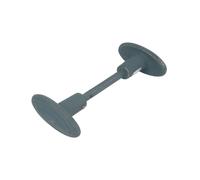 Bouton double 59/06 moderne tige 6 en fonte époxy gris JARDINIER MASSARD J575060