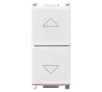 BOUTON DOUBLE AVEC VERROUILLAGE « PLANA » VIMAR 10 A x 250 V - Couleur : blanc