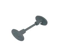 Bouton double C6 orné en fonte peint appret gris JARDINIER MASSARD J502182