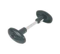 Bouton double C6 orné en fonte peint epoxy noir JARDINIER MASSARD J502181