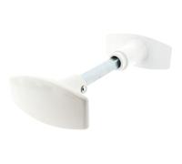 Bouton double de porte extérieur - Chantier - carré de 6 mm - blanc