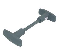Bouton double évidé en fonte finition gris JARDINIER MASSARD J502161