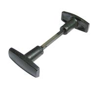 Bouton double évidé en fonte peint noir JARDINIER MASSARD J502171