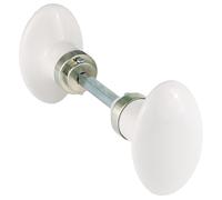 Bouton double ovale carré de 6 mm finition nickelé MERIGOUS V323311100G