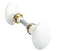 Bouton double ovale carré de 7 mm finition laiton MERIGOUS V324211100G
