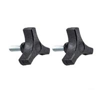 Bouton en plastique avec insert fileté 516 18 et poignée à trois griffes, 5,1 cm de diamètre pour rail en T et travaux de serrage du bois