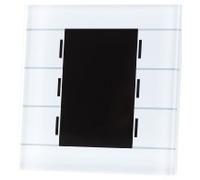 MDT Bouton-poussoir en verre II Smart avec écran couleur blanc, 1 pièce.