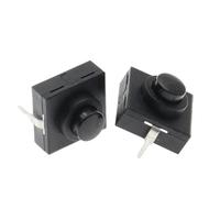 Bouton interrupteur for lampe de poche, 10 pièces, 1A 30V CB-1212-112D, 2 broches, Ultra-fin, au milieu des pieds