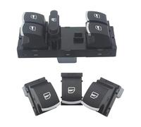 Bouton Leve Vitre pour Seat pour Altea pour Ibiza pour Leon pour Toledo 5ND959857 5K4959857 Bouton de Commutation de fenêtre Principale chromé Commutateur De Vitre