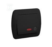 Bouton lumineux noir AKORD AS1L/49
