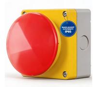 Bouton manuel brut Bouton poussoir Interrupteur Bouton champignon Pédale de commande Arrêt d'urgence Buzzer ouvre-porte 2NC Ouverture positive Rouge/jaune Fonction de verrouillage IP65