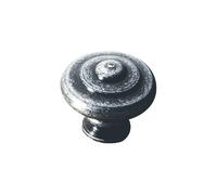Bouton meuble Bros n°24 25mm acier patiné argent