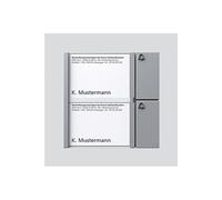 Mobotix T24M-SEC-zbh. Module de 2 boutons de sonnette-Siedle "SILVE (TM 612-2 SV)