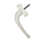 Bouton oscillo-battant alu Falcon accous PRODIF Carré 7x10 mm vis 30 mm - Blanc 9016 - BCA40106